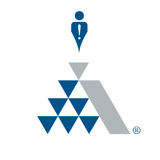 Silhouette of Person on Top of the Adjusters International Logo
